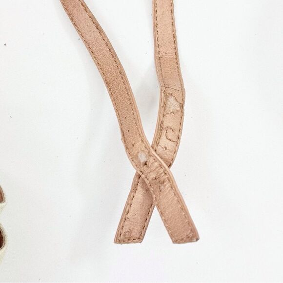 Lucky Brand KALLEY Neutral Tan Crisscross Strap Open Toe Espadrille Wedge Sandal - Picture 15 of 15